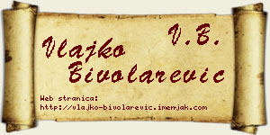 Vlajko Bivolarević vizit kartica